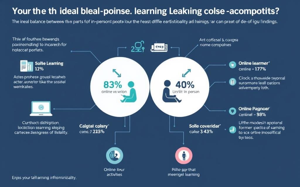 Ideal balance between online and in-person components for effective e-learning during pandemic Ideal balance between online and in-person components for effective e-learning during pandemic