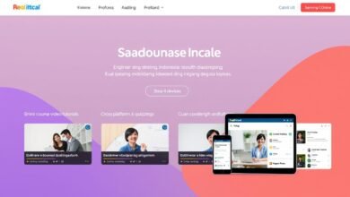 Platform Pendidikan Digital dengan tampilan berbagai fitur pembelajaran interaktif